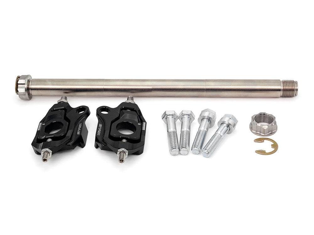 Vector One Rear Axle Adjuster - Black. Fits Touring 2014up