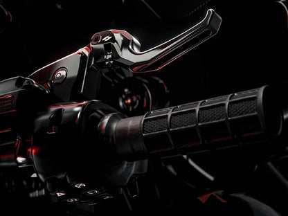 Talon Adjustable Levers - Black. Fits Touring Most 2021-2024 with Cable Clutch