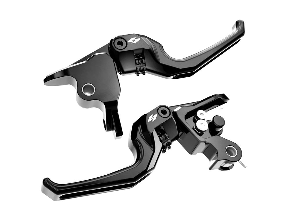 Talon Adjustable Levers - Black. Fits CVO Touring 2023up & Street Glide & Road Glide 2024up