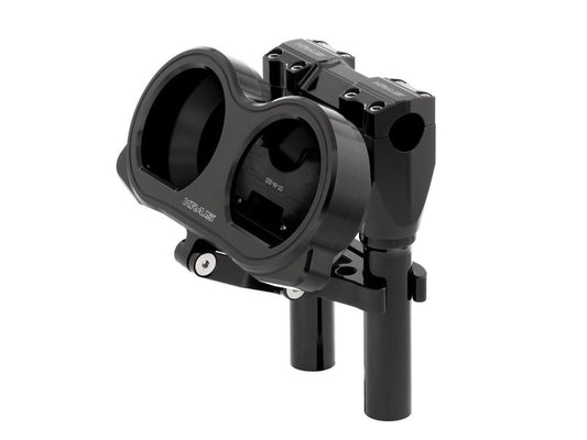 Gauge Housing Relocation Kit - Black. Fits Road Glide 2015-2023