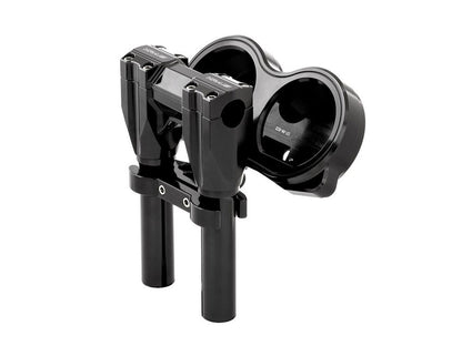Gauge Housing Relocation Kit - Black. Fits Road Glide 2015-2023