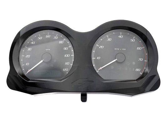 Lux Gauge Housing Relocation Kit - Black. Fits Road Glide 2015-2023