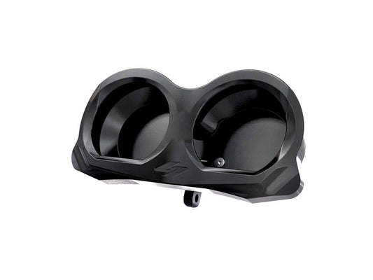 Lux Gauge Housing Relocation Kit - Black. Fits Road Glide 2015-2023