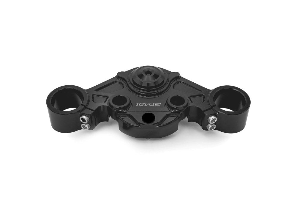 Wolf One Billet Bagger Top Triple Tree Clamp - Black. Fits Road Glide 2015-2023