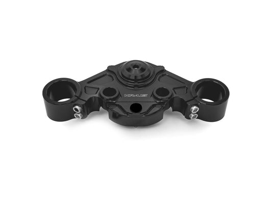 Wolf One Billet Bagger Top Triple Tree Clamp - Black. Fits Road Glide 2015-2023