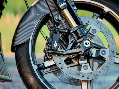Right Hand Front RTX8 Series Radial 4 Piston Caliper - Black