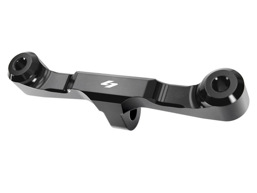 Adjustable Gauge Mount - Black. Fits Dyna, FXR and Sportster.