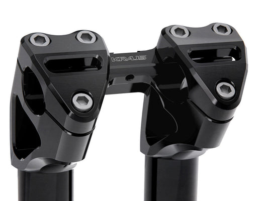 7in. Kickback x 1-1/8in. Clamp Workman Riser Kit - Black. Fits 1-1/8in. Handlebar