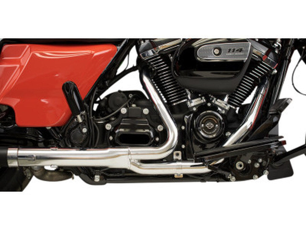 Hide-Away Performance Headers with 2.5in. Collector - Chrome. Fits Touring 2017up.