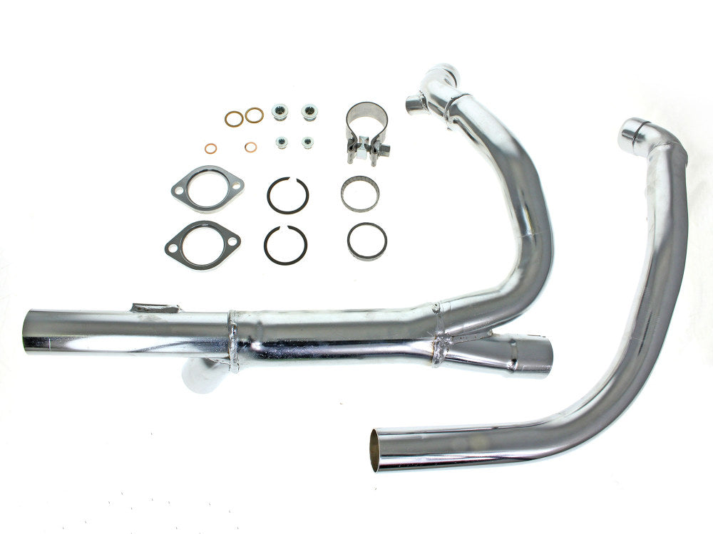 Hide-Away Performance Headers - Chrome. Fits Indian Tourers 2021up