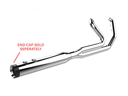 Outlaw 2-into-1 Exhaust - Chrome. Fits Touring 2017up