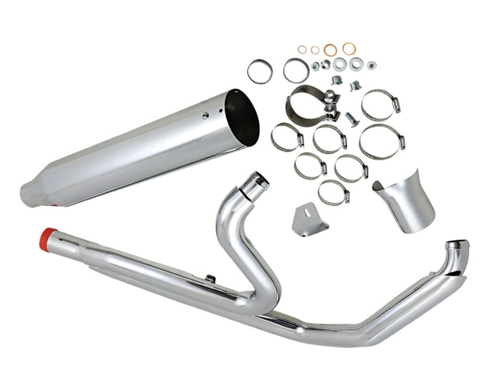 Outlaw 2-into-1 Exhaust - Chrome. Fits Touring 2017up