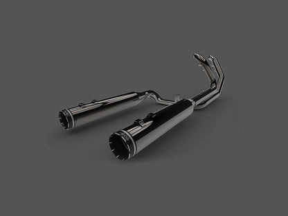 Dominator 2-into-2 Dual Exhaust - CVO Eclipse Black with Eclipse Black 4.5in. Mufflers. Fits Touring 2017up