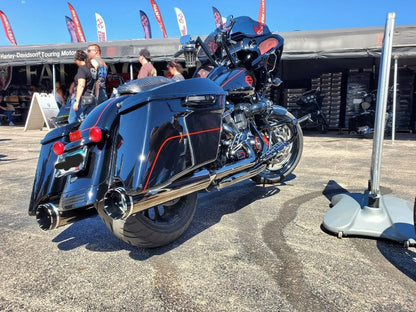 Dominator 2-into-2 Dual Exhaust - CVO Eclipse Black with Eclipse Black 4.5in. Mufflers. Fits Touring 2017up