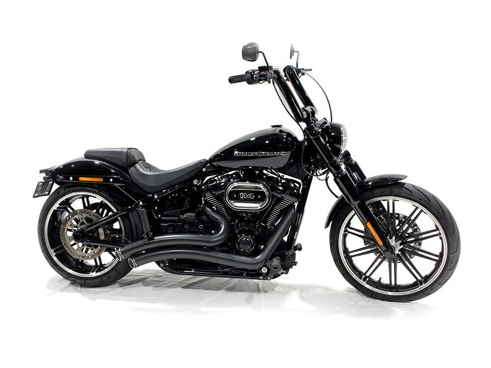 2.0in. Strip Bar, 14in. x 2in. Ape Hanger Handlebar - Gloss Black.