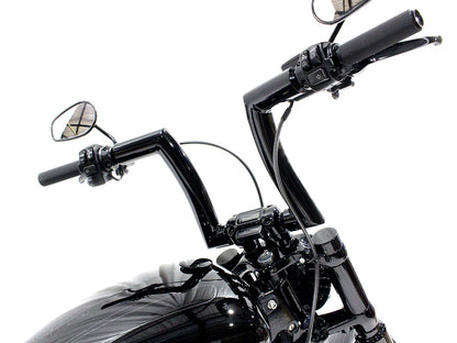 2.0in. Strip Bar, 16in. x 2in. Ape Hanger Handlebar - Gloss Black.