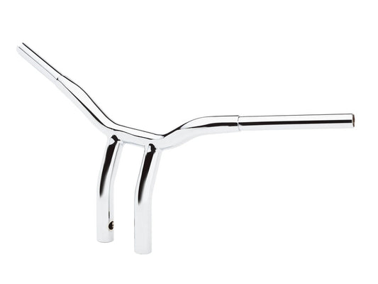 10in. x 1-1/4in. Pullback One Piece Kage Fighter Handlebar - Chrome.