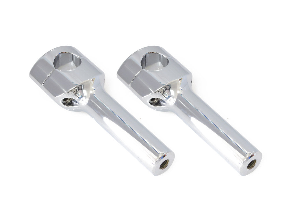 6in. Straight Two Piece Riser Kit - Chrome. Fits 1-1/4in. Handlebar