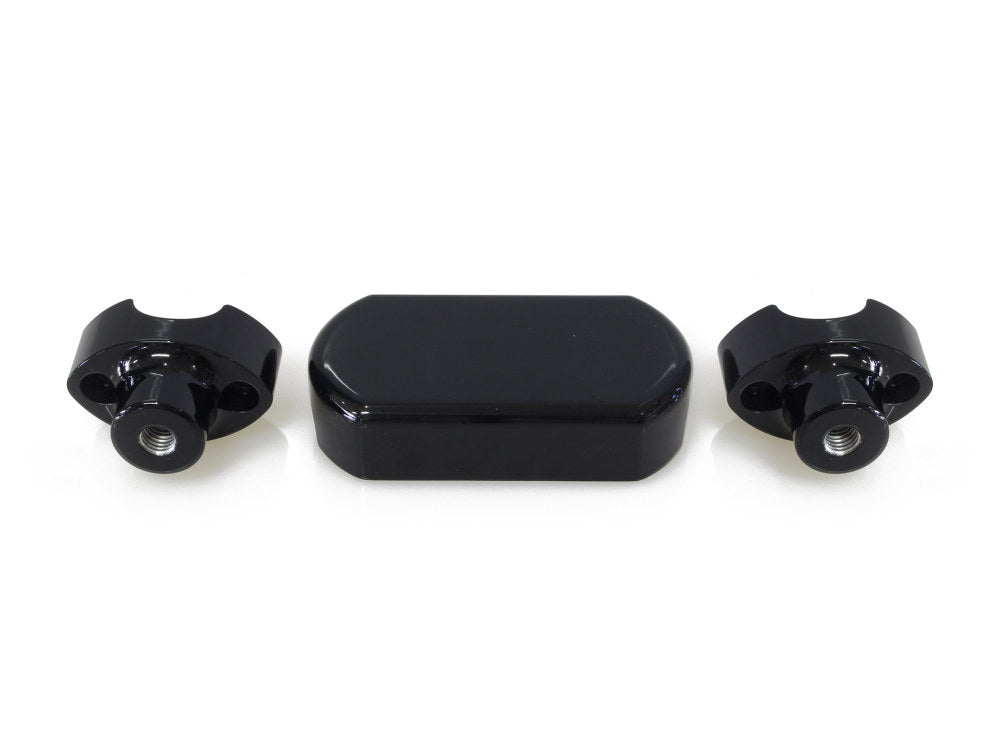 1-1/2in. Straight One Piece Riser Kit - Gloss Black. Fits 1-1/4in. Handlebar