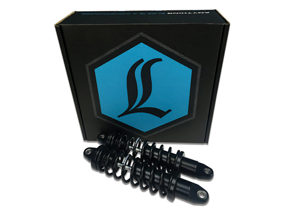 REVO Series, 12in. Rear Shock Absorbers - Black. Fits Touring 1999up.
