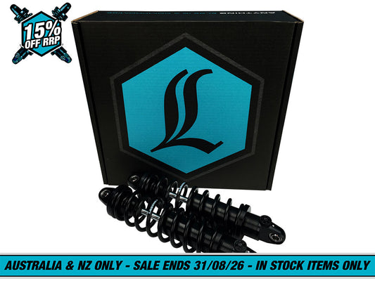 REVO-A Series, 12in. Adjustable Rear Shock Absorbers - Black. Fits Sportster 2004-2021