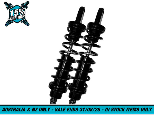 REVO-A Series, 13in. Adjustable Rear Shock Absorbers - Black. Fits Sportster 2004-2021