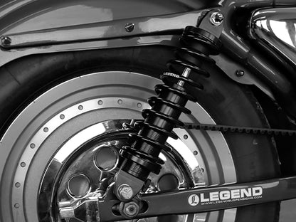 REVO-A Series, 14in. Adjustable Rear Shock Absorbers - Black. Fits Sportster 2004-2021