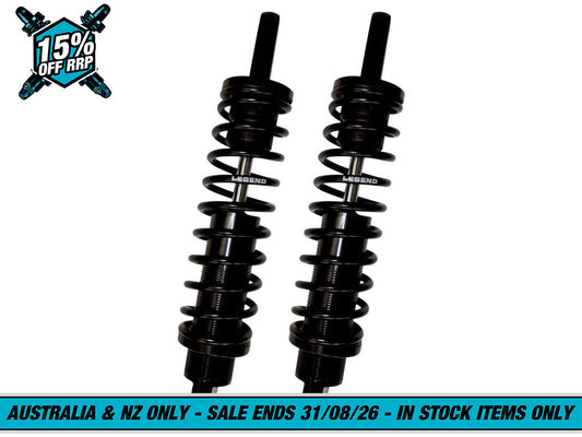 REVO-A Series, 14in. Adjustable Rear Shock Absorbers - Black. Fits Sportster 2004-2021