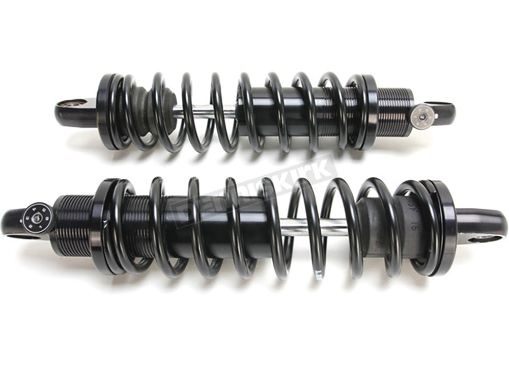 REVO-A Series, 13in. Adjustable Rear Shock Absorbers - Black. Fits FLH Trike 2009-2025
