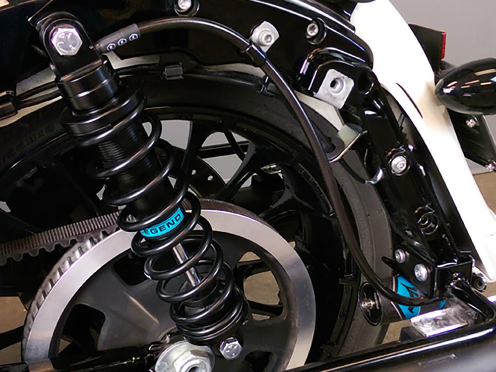 Revo ARC Remote Reservoir Suspension. 13in. Adjustable, Heavy Duty Spring Rate, Rear Shock Absorbers - Black. Fits Touring 2014up. Note: 14? Revo-ARC is not compatible with 2023/2024 CVO Road Glide, CVO Road Glide ST, and CVO Street Glide