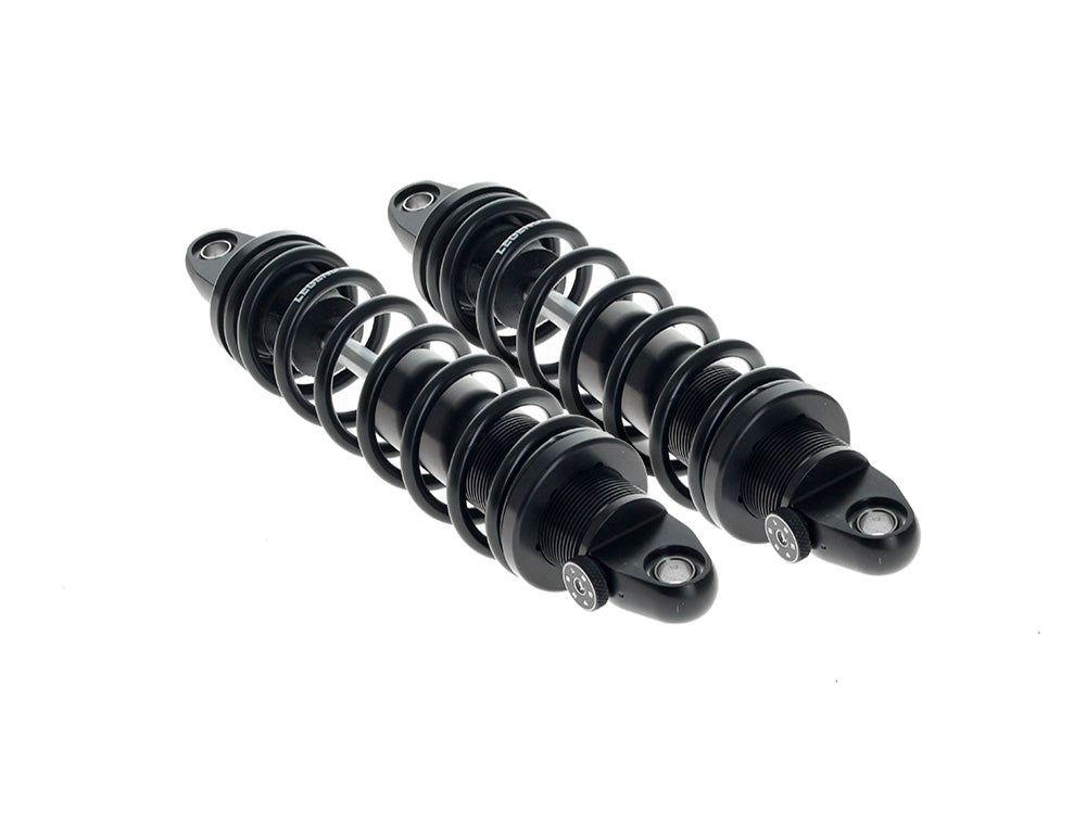REVO-A Series, 13.6in. Adjustable Rear Shock Absorbers - Black. Fits FLH Trike 2017-2025