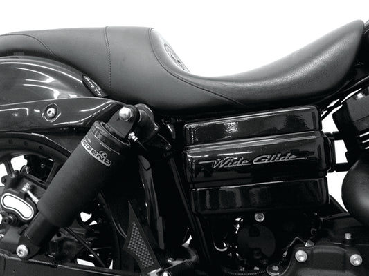 AERO Series, Rear Air Shock Absorbers - Black. Fits Dyna 2006-2017.