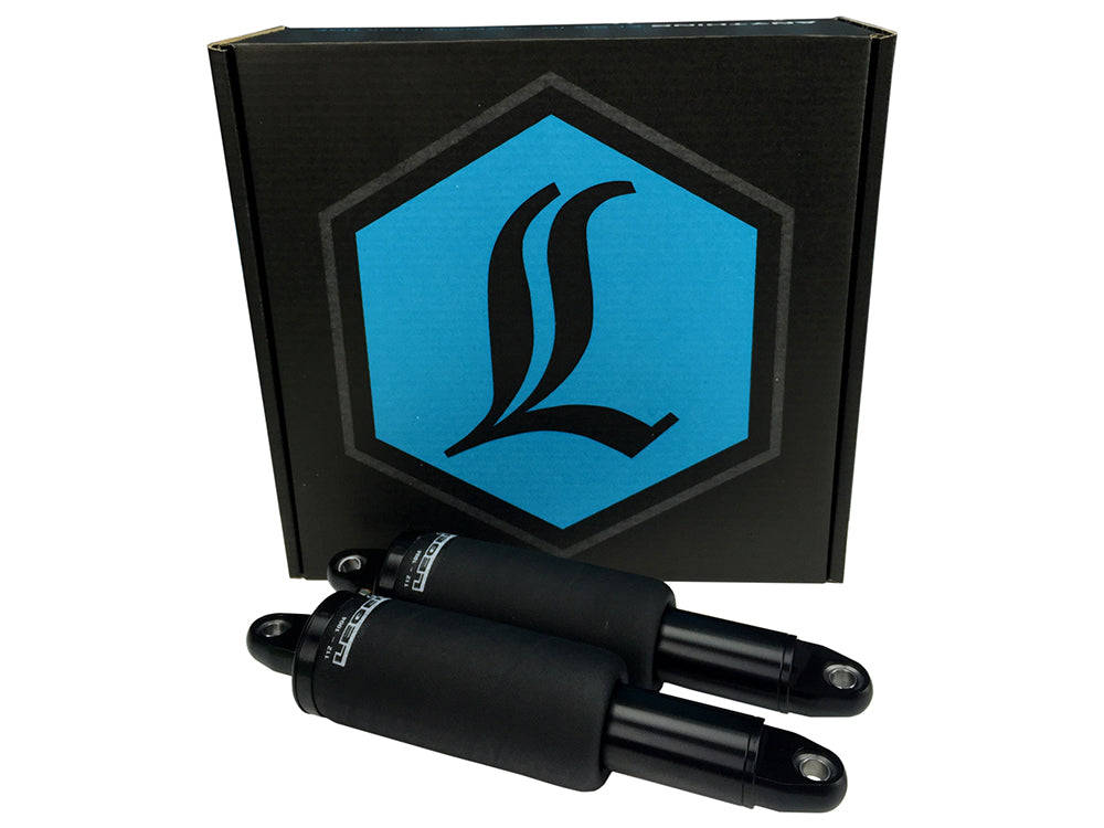 AERO Series, Rear Air Shock Absorbers - Black. Fits Dyna 2006-2017.
