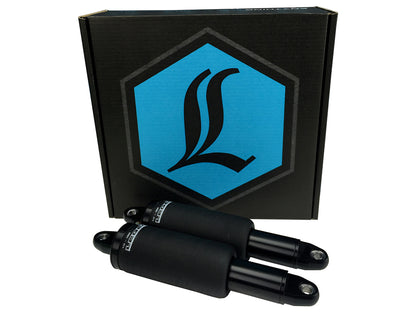 AERO Series, Rear Air Shock Absorbers - Black. Fits Dyna 2006-2017.