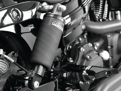 AIR-A Series, Adjustable Rear Air Shock Absorbers - Black. Fits Dyna 2006-2017.