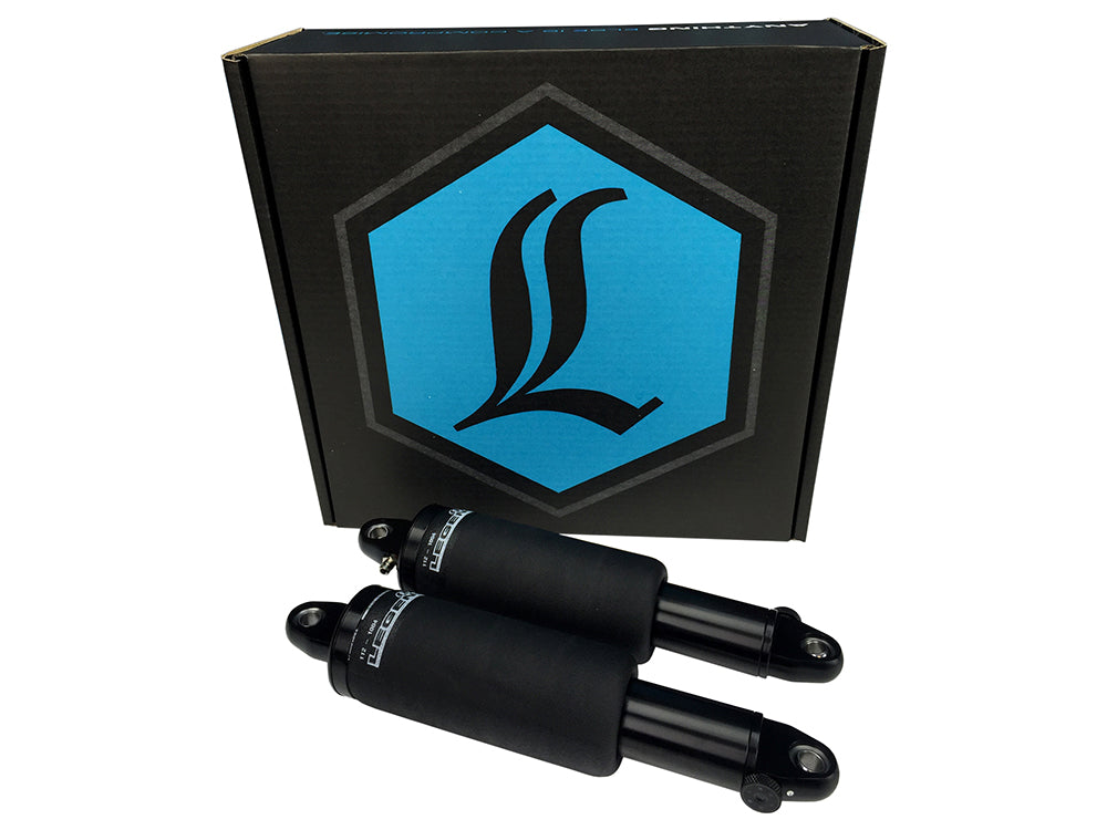 AIR-A Series, Adjustable Rear Air Shock Absorbers - Black. Fits Dyna 2006-2017.