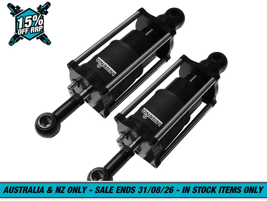 AIR Series, Rear Air Shock Absorbers - Black. Fits Softail 1989-1999.