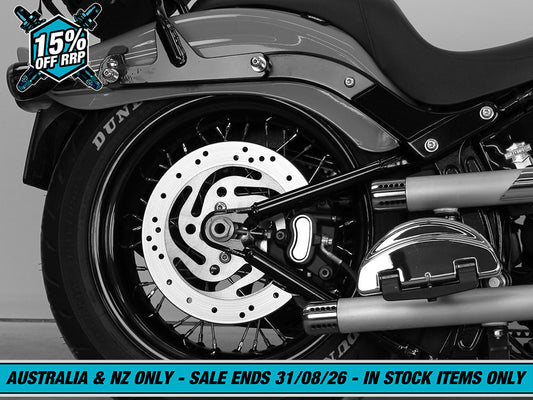 AIR Series, Rear Air Shock Absorbers - Black. Fits Softail 2000-2017.