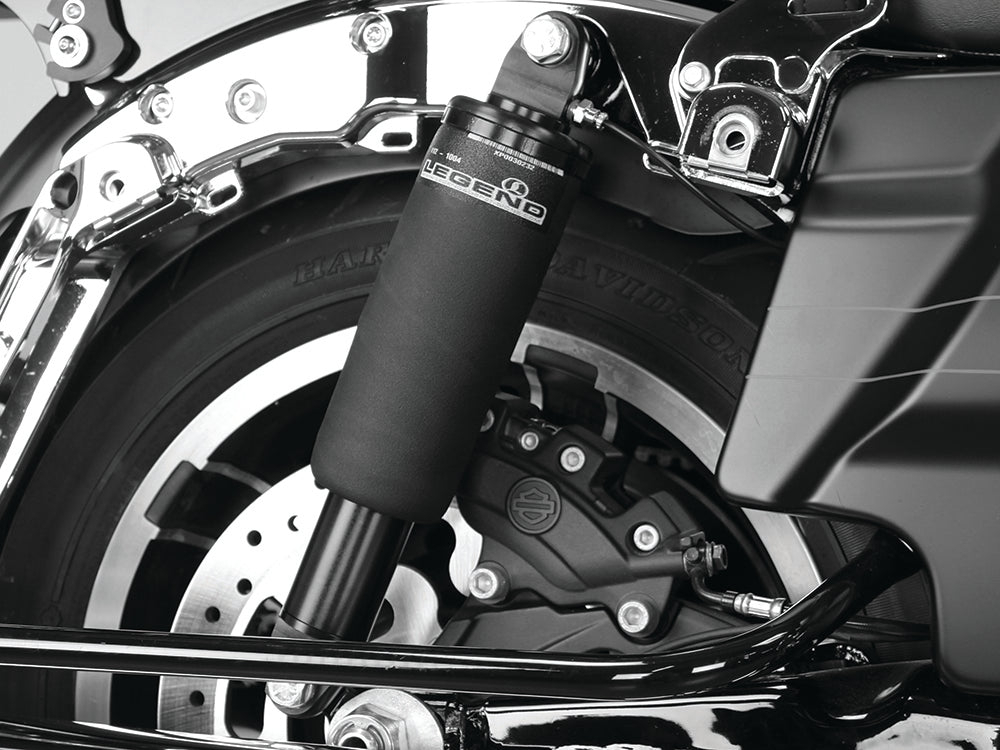 AIR Series, Rear Air Shock Absorbers - Black. Fits Most Touring 1999-2024