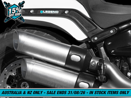 AIR-A Series, Adjustable Rear Air Shock Absorber - Black. Fits Softail 2018-2024
