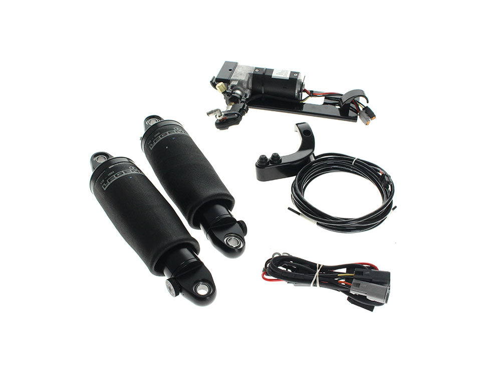AIR-A Series, Rear Air Shock Absorbers - Black. Fits CVO Touring 2023up & Street Glide & Road Glide 2024up
