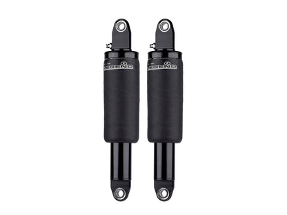 AIR Series, Adjustable Rear Air Shock Absorbers - Black. Fits FLH Trike 2017-2025