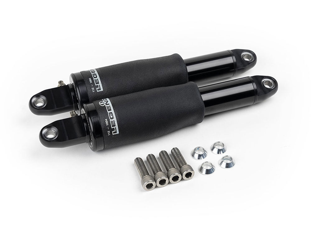 AIR Series, Adjustable Rear Air Shock Absorbers - Black. Fits FLH Trike 2017-2025