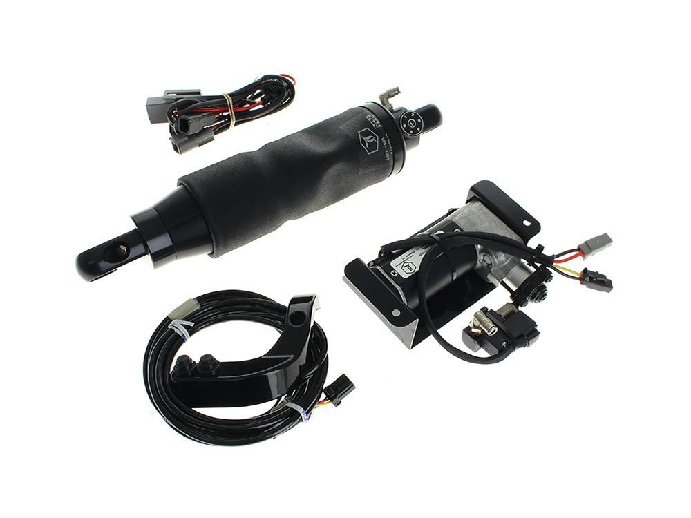AIR-A Series, Adjustable Rear Air Shock Absorber - Black. Fits Softail 2025up.