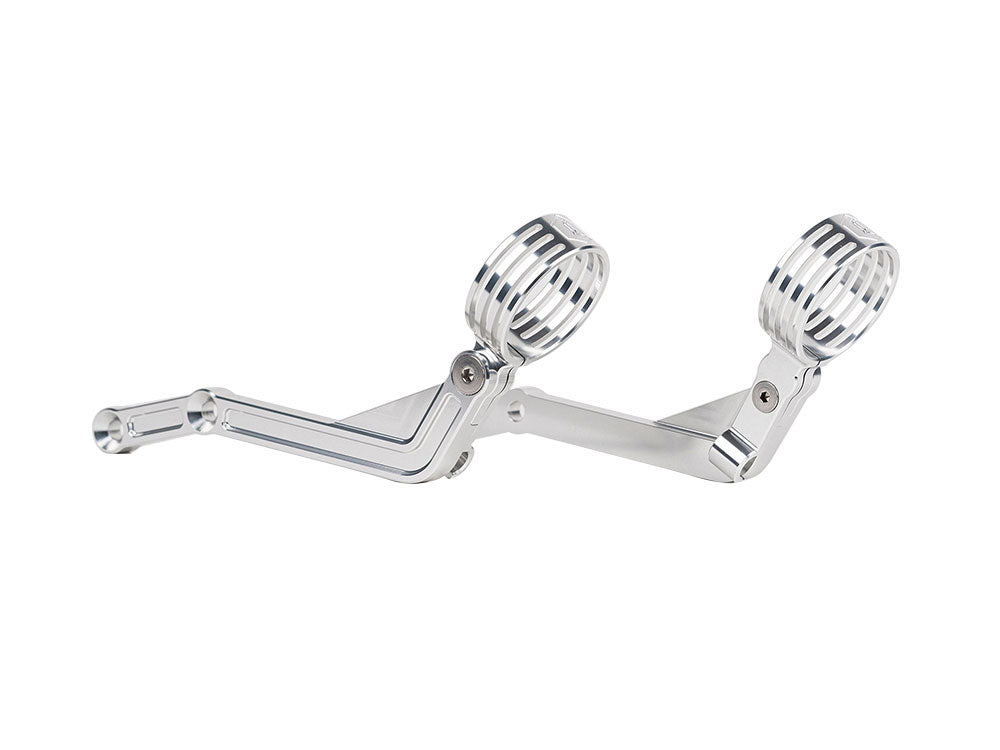 Revo ARC Remote Reservoir External Billet Mounting Brackets - Alloy. Fits Touring 2014-2024