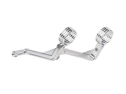 Revo ARC Remote Reservoir External Billet Mounting Brackets - Alloy. Fits Touring 2014-2024