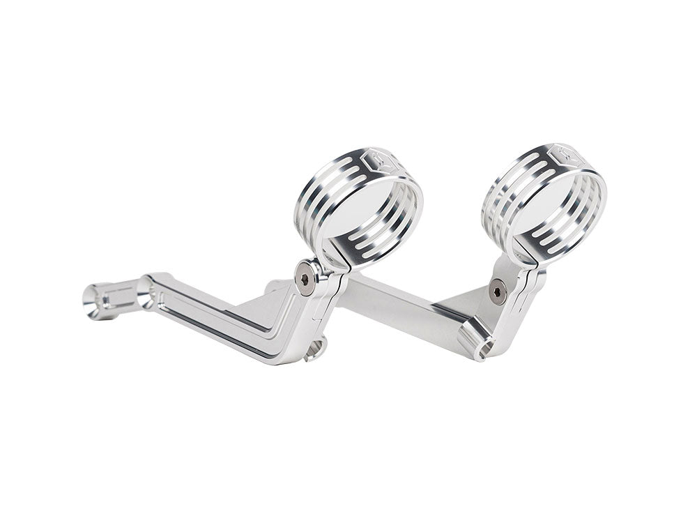 Revo ARC Remote Reservoir External Billet Mounting Brackets - Alloy. Fits Touring 2014-2024