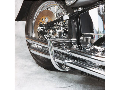 Linbar Rear Crashbars - Chrome. Fits Softail 1997-2017.