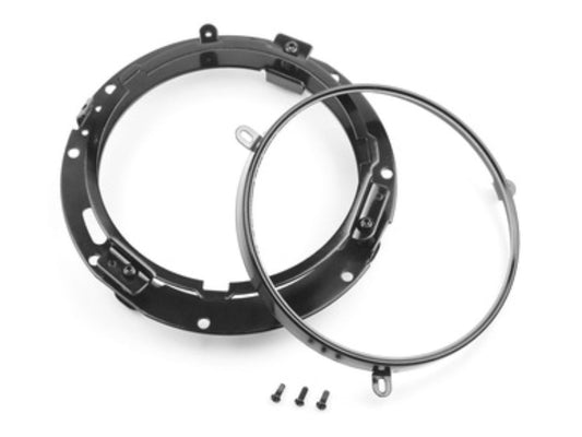 7in. LED HeadLight Insert - Black. Fits H-D, Indian Chief Classic & Dark Horse Models with 7in. Headlight.
