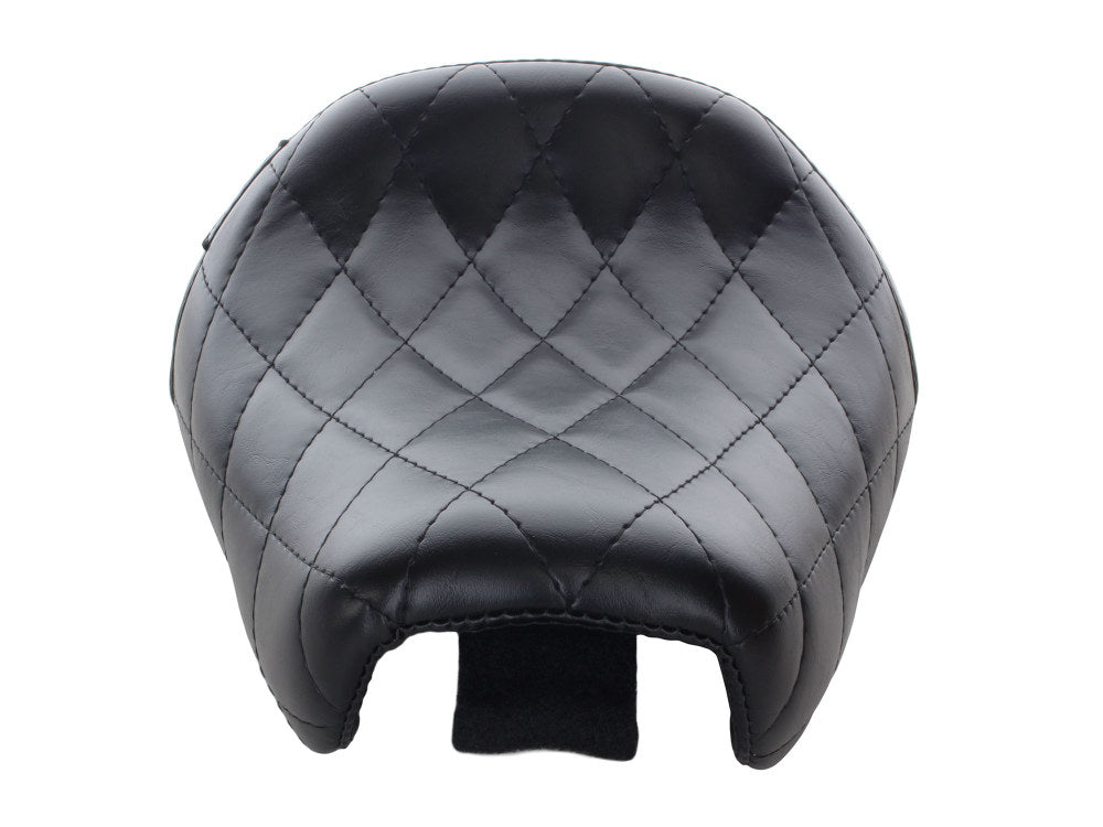 Bare Bones Solo Seat with Diamond Stitch. Fits Sportster Forty-Eight & Seventy-Two 2010-2021.